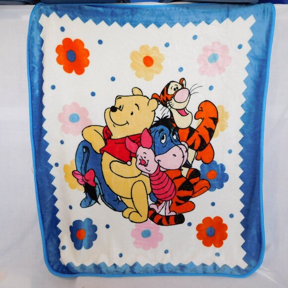 Nemcor Other - VTG Winnie the Pooh Friends Eeyore Piglet Tigger Fleece Blanket Large 41" x 50"